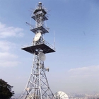 برج سلولی مخابراتی فولادی Q235 Q345 خود پشتیبانی برای انتقال سیگنال