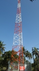 برج فولادی مخابراتی سه پایه زاویه ای 33 کیلوولت با آنتن و براکت های Mw