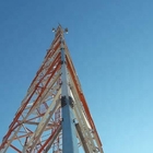 وای فای تلفن همراه مثلث فولادی تک قطبی برج گالوانیزه خود پشتیبانی