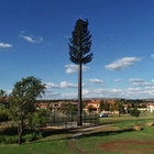 درخت کاج استتار موبایل برج تک قطبی استیل گالوانیزه