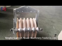 بلوک قرقره سیمی هادی خط انتقال 508 میلی متری با غلتک های زمینی