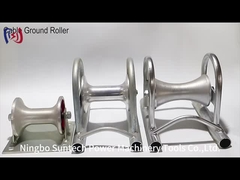 ISO آلومینیوم آلیاژ خط مستقیم زمین گیری کابل رولر رولر کابل فولاد