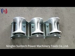 ابزار رشته‌کشی سه قرقره نایلونی راهنمای کابل غلتکی برای کار زیرزمینی