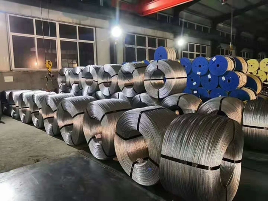 1 x 7 EHS سیم گالوانیزه گالوانیزه لخت برای بالای سر 3/8 اینچ