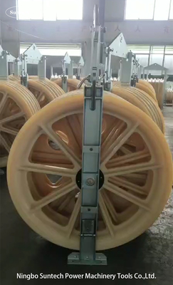 بلوک قطب چرخ دار آلومینیومی برای خط انتقال 220KV