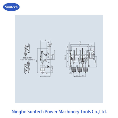 سه فاز ولتاژ بالا عایق 12KV سوئیچ بار بار سوئیچ