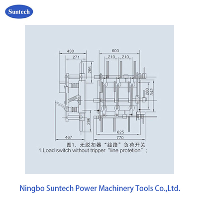 سوئیچ داخلی سه فاز HV 12KV AC Load Break Switch