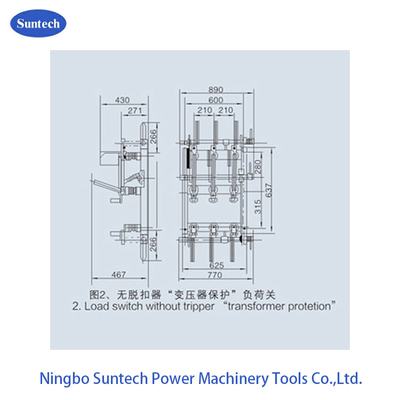 سوئیچ داخلی سه فاز HV 12KV AC Load Break Switch