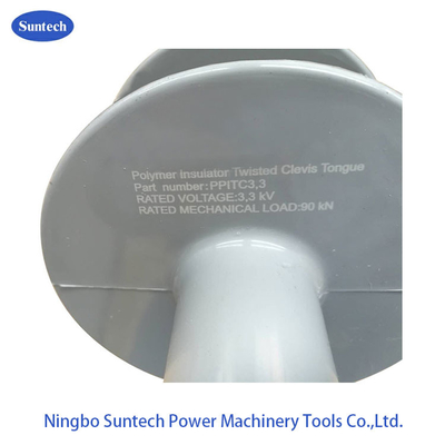 3.3KV 90KN Twist Clevis Tongue Polymer Tongue Long Rod