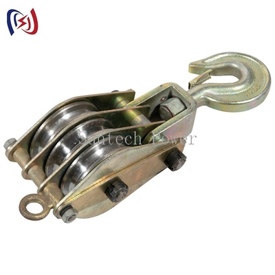 30kn Conductor Stringing Tools فولاد ضد زنگ بلوک بلوک بلوک برای بالابر