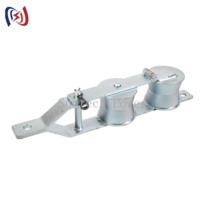 Double Sheaves نوری فیبر نوری رشته قرقره بلوک 2KN OPGW ابزارهای رشته ای