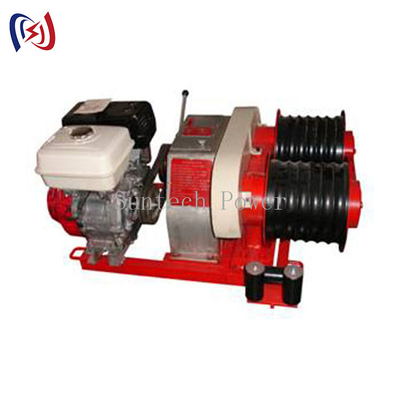 Double Capstan Drum Winch 5 تن با تریلر مسابقه موتور بنزینی هوندا / یاماها