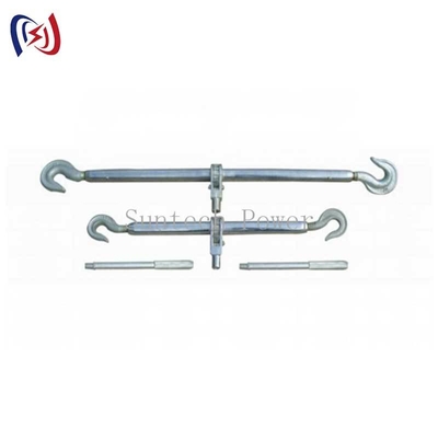 سنگینی دو قلاب استیل Turnbuckle برای کشش خط برق و پشتیبانی
