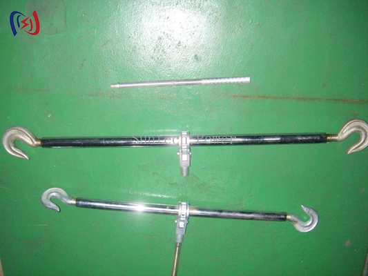 سنگینی دو قلاب استیل Turnbuckle برای کشش خط برق و پشتیبانی
