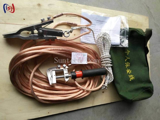 سیم زمین گیری ایمنی قابل حمل 16-25mm2 سه فاز الکتریکی