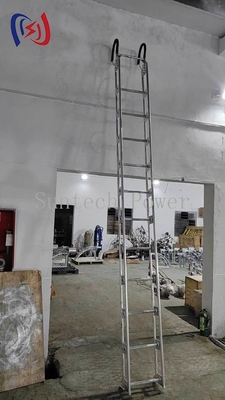 نردبان آلومینیوم آلیاژ 2.5-7M 150KG ظرفیت صنعتی