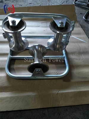رولر زمین زاویه ای سه گره ای 10KN برای ساخت و ساز برق