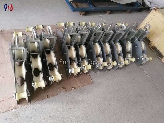 بلوک ترکیبی چهار رشته‌ای 10KN برای کشیدن سیم‌های سنگین