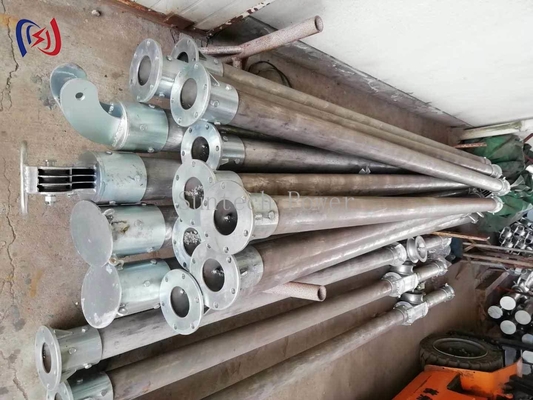 قطب جین لوله ای شکل A LBGR120A برای ساخت برج انتقال