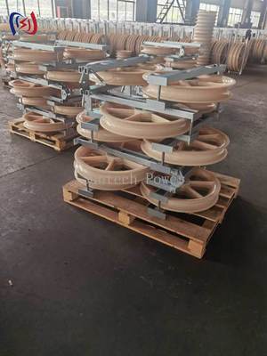 بلوک سیم‌کشی هادی با ابعاد کلی 760x120x480mm، بار نامی 50-150KN و شعاع خمش R570 برای سیم‌کشی با کشش بالا