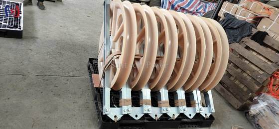 بلوک سیم‌کشی هادی با ابعاد کلی 760x120x480mm، بار نامی 50-150KN و شعاع خمش R570 برای سیم‌کشی با کشش بالا