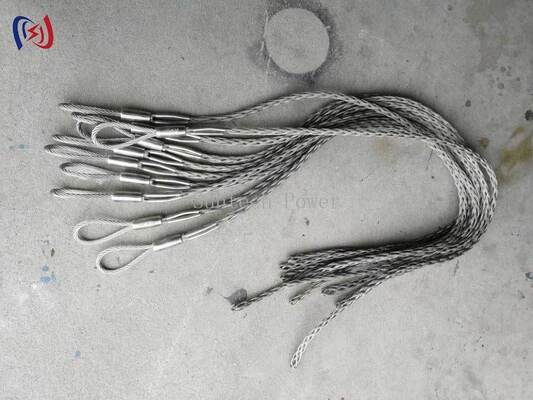 اتصالات جورابی مش OPGW قابل اطمینان با قطر کابل 7-22 میلی‌متر، بار نامی 10-25 کیلو نیوتن و مقاوم در برابر خوردگی برای اتصالات خطوط انتقال ایمن