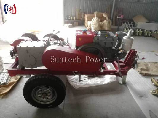 وینچ دو تخته برای کشیدن و کشش همزمان کابل در ساخت خطوط انتقال برق