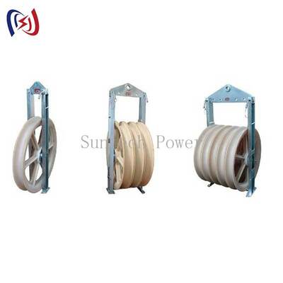 بلوک رشته‌ای سری سنگین 822 با قرقره نایلونی MC برای نصب هادی خط انتقال با ظرفیت بالا