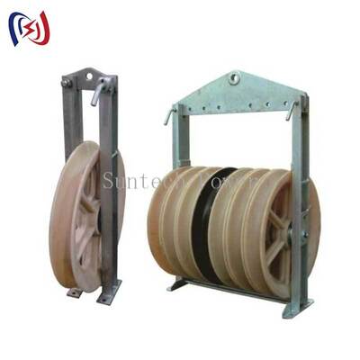 بلوک رشته بندی سری 916 با ظرفیت بالا با MC Nylon Sheave برای نصب هادی خط انتقال 50-150KN