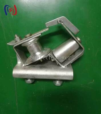 بلوک کششی گوشه آسمان‌خراش برای چرخش‌های هادی ۹۰ درجه با بار نامی ۵ کیلو نیوتن در ساخت خطوط برق شهری