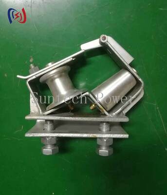 بلوک کششی گوشه آسمان‌خراش برای چرخش‌های هادی ۹۰ درجه با بار نامی ۵ کیلو نیوتن در ساخت خطوط برق شهری