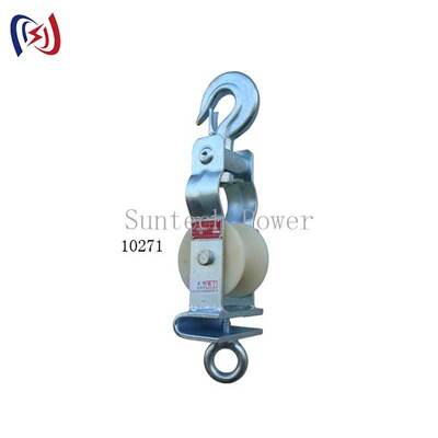 قرقره سیم‌کشی دو منظوره نشسته و آویز با ظرفیت بار نامی 5-20 کیلونیوتن و وزن سبک 2.1-3.4 کیلوگرم برای نصب خطوط هوایی