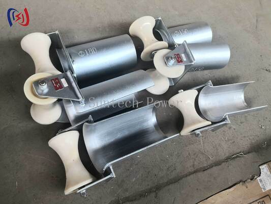 رولر حفاظت از ورودی کابل سری D با قطر لوله 80-200mm برای کشاندن کابل مقاوم به خوردگی و اصطکاک کم