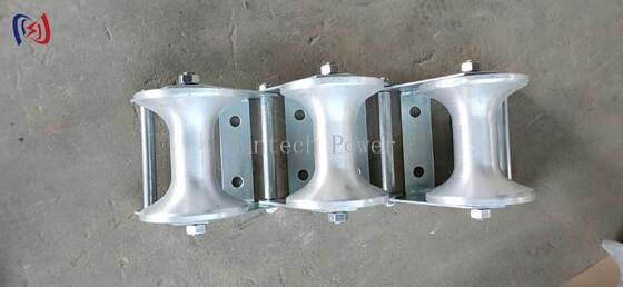 حرفه ای 10-20KN بار نامی کابل Pithead رولر با مقاومت در برابر خوردگی ساخت پائین پلی اتیلن برای حفاظت از ورود سوراخ