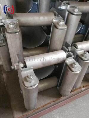 رولر کابل فریم حرفه ای با قطر حداکثر کابل 180 میلی متری، بار 20KN و طراحی مقاوم در برابر خوردگی برای نصب زیرزمینی