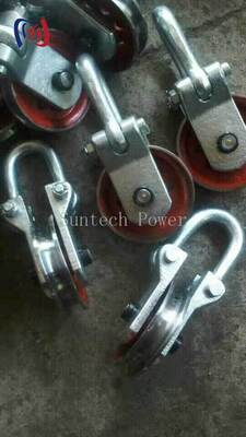 بلوک نقطه بلند کردن حرفه ای با بار نامی 50-80KN و قطر 160-190mm Sheave برای بلند کردن برج انتقال امن