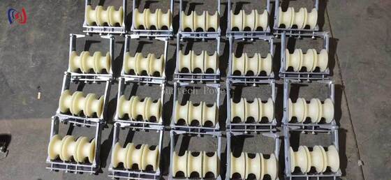 بلوک رشته ای سنگین سه گره برای نصب هادی بسته با بار نامی 5KN