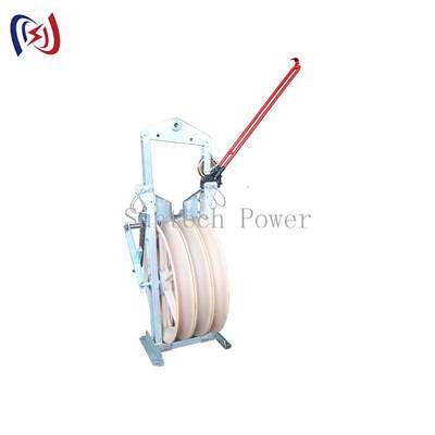 بلوک رشته هلیکوپتر حرفه ای با Φ508×75 Sheave و 1-5 Sheave برای نصب هلیکوپتر