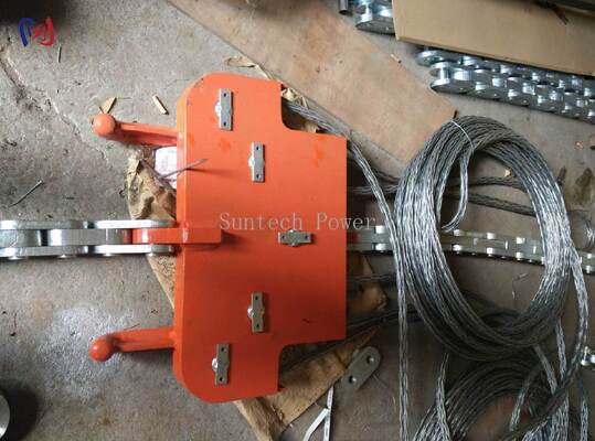 صفحه سر حرفه‌ای برای چهار دسته سیم با بار نامی ۱۳۰-۳۲۰ کیلونیوتن برای هندسه مربعی دقیق و میرایی برتر