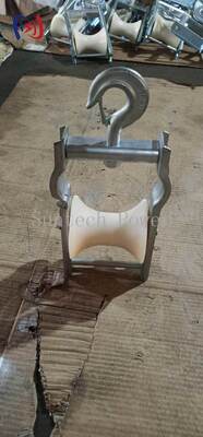 قرقره هوایی حرفه‌ای با اندازه قرقره 120x130 میلی‌متر و ظرفیت بار 5KN برای نصب خطوط برق هوایی