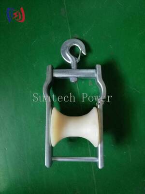 قرقره هوایی حرفه‌ای با اندازه قرقره 120x130 میلی‌متر و ظرفیت بار 5KN برای نصب خطوط برق هوایی