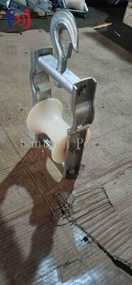 قرقره هوایی حرفه‌ای با اندازه قرقره 120x130 میلی‌متر و ظرفیت بار 5KN برای نصب خطوط برق هوایی