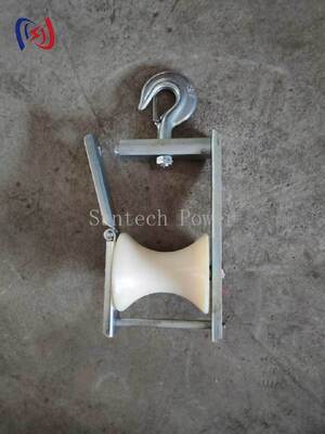 قرقره هوایی حرفه‌ای با اندازه قرقره 120x130 میلی‌متر و ظرفیت بار 5KN برای نصب خطوط برق هوایی