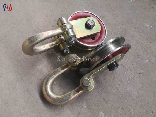 بلوک نقطه بلند کردن برای ساخت خط انتقال. 50×80KN چرخ کش سنگین