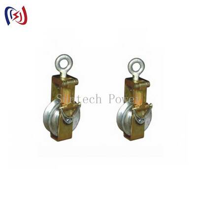 بلوک رشته ای هدایت کننده با بار نامی 30-80KN و قطر 140-180mm Sheave برای کار خط هوایی