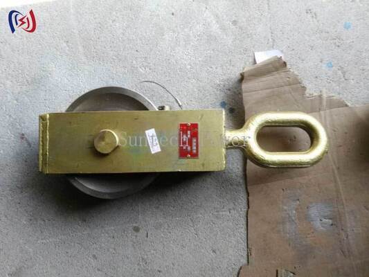بلوک رشته ای هدایت کننده با بار نامی 30-80KN و قطر 140-180mm Sheave برای کار خط هوایی