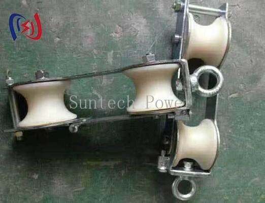 بلوک رشته ای OPGW با بار نامی 2KN برای نصب کابل فیبر نوری و طراحی دو شیو