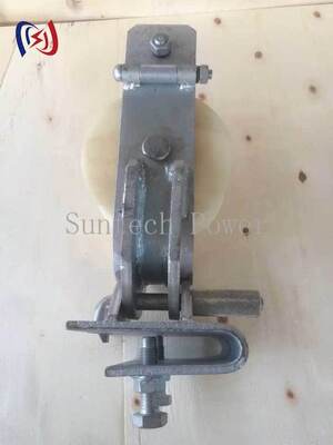 بلوک رشته ای 20KN از آلومینیوم / نایلون برای رشته های سه جهت انتقال