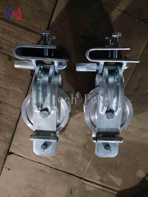 بلوک رشته ای 20KN از آلومینیوم / نایلون برای رشته های سه جهت انتقال