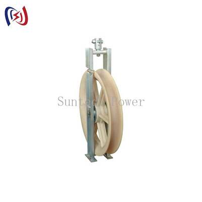 20-50KN OPGW Stringing Block با 660x110mm Nylon Sheave و طراحی مستقیم برای نصب کابل فیبر نوری